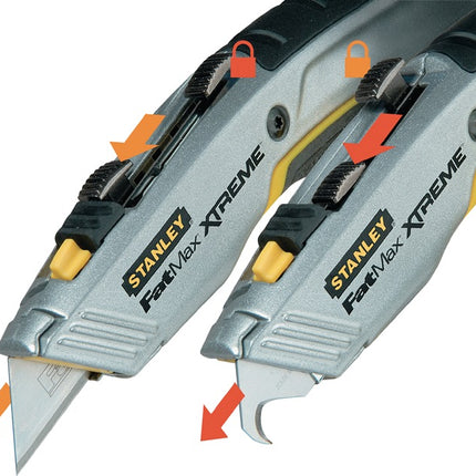 Nóż uniwersalny Stanley FATMAX(R) PRO 2-IN-1 ( 4000787010 ) długość całkowita 180 mm składany