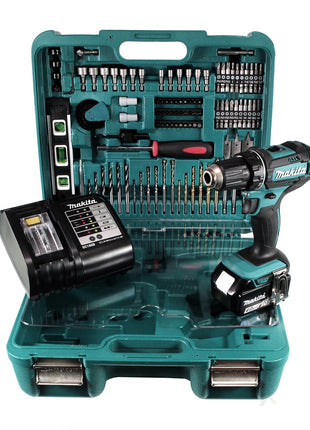 Makita DDF 482 SMTK Akku Bohrschrauber 18 V 62Nm + 1x Akku 4,0Ah + Ladegerät + Koffer mit 101tlg. Zubehörset - Toolbrothers