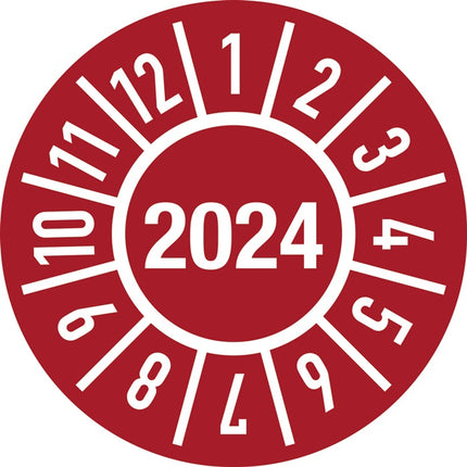 Adesivo di controllo di un anno ( 9000477100 ) Ø 15 mm in pellicola