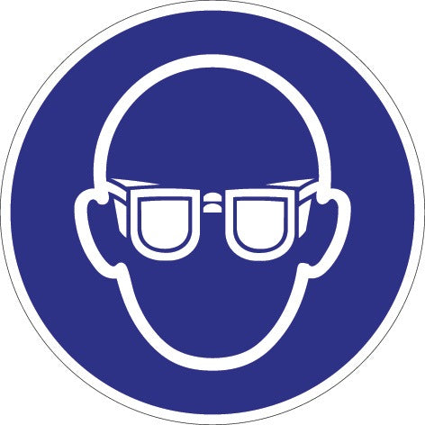 Obowiązkowy znak ASR A1.3/DIN EN ISO 7010 ( 9000477501 ) Stosować ochronę oczu