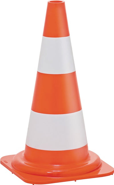 Cône de signalisation ( 4000818441 ) hauteur 500 mm poids 1,05 kg, 28,5 x 28,5 cm