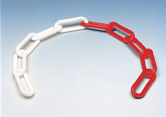 Cadena de barrera ( 1000131202 ) plástico rojo/blanco 6 mm