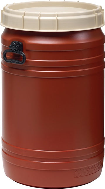 Wide-neck drum ( 9000450115 ) 75 l brown with beige lid Filling opening-Ø 354 mm