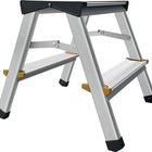 Folding steps ( 9000465010 ) Steps incl. platform 2 aluminium with non-slip ribbing