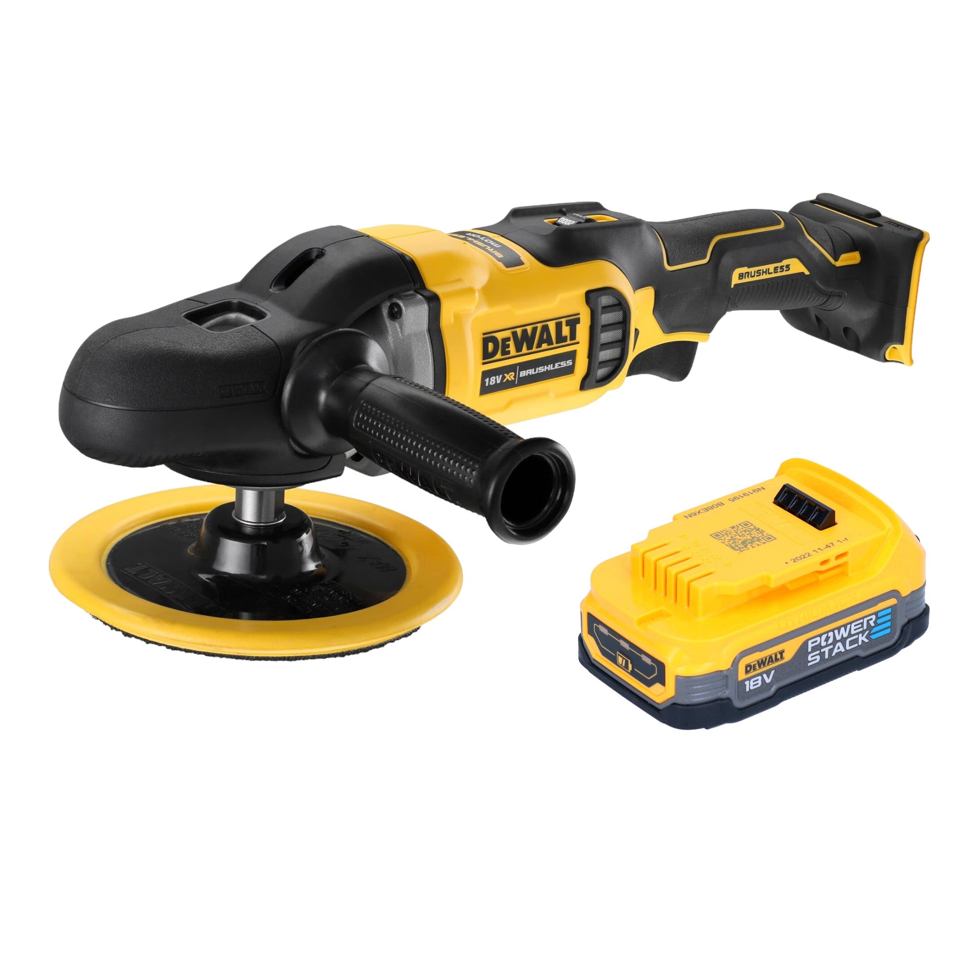 DeWalt DCM 849 N Akku Exzenter Poliermaschine 18 V 180 mm Brushless 1x Powerstack Akku 1 7 Ah ohne Ladegeraet 0 - toolbrothers