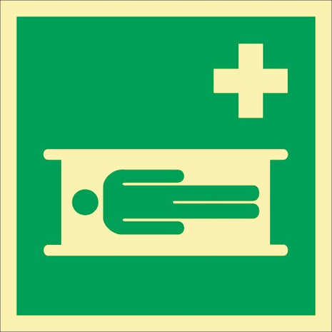 Rettungszeichen ASR A1.3/DIN EN ISO 7010/DIN 67510 ( 9000477467 ) L148xB148 mm Folie