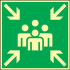 Señal de rescate BGV A8 ( 3000277470 ) L148xA148 mm plástico