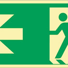 Señal de escape DIN EN ISO 7010 ( 9000477438 ) L297xA148 mm Lámina