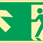 Escape sign DIN EN ISO 7010 ( 9000477442 ) L297xW148 mm plastic