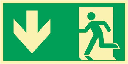 Escape sign DIN EN ISO 7010 ( 9000477452 ) L297xW148 mm plastic
