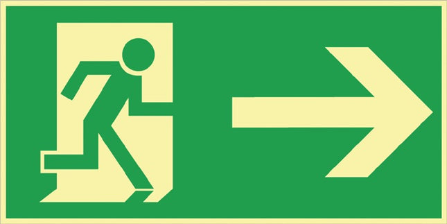 Señal de salvamento BGV A8 ( 3000277435 ) L297xA148 mm plástico