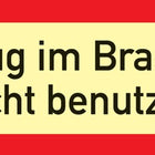 Cartello di protezione antincendio DIN 4066 ( 3000277596 ) L297xL105 mm Lamina