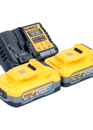 Pulidora excéntrica a batería DeWalt DCM 849 H2 18 V 180 mm sin escobillas + 2x batería Powerstack 5,0 Ah + cargador