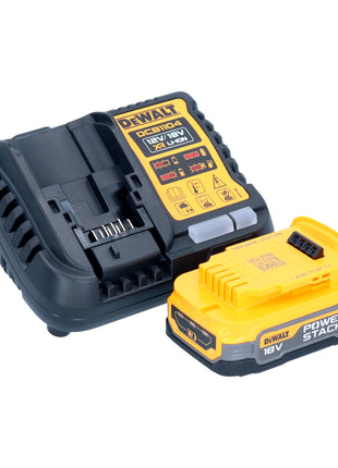 Taladro atornillador inalámbrico DeWalt DCD 800 E1 18 V 90 Nm sin escobillas + 1x batería Powerstack 1,7 Ah + cargador