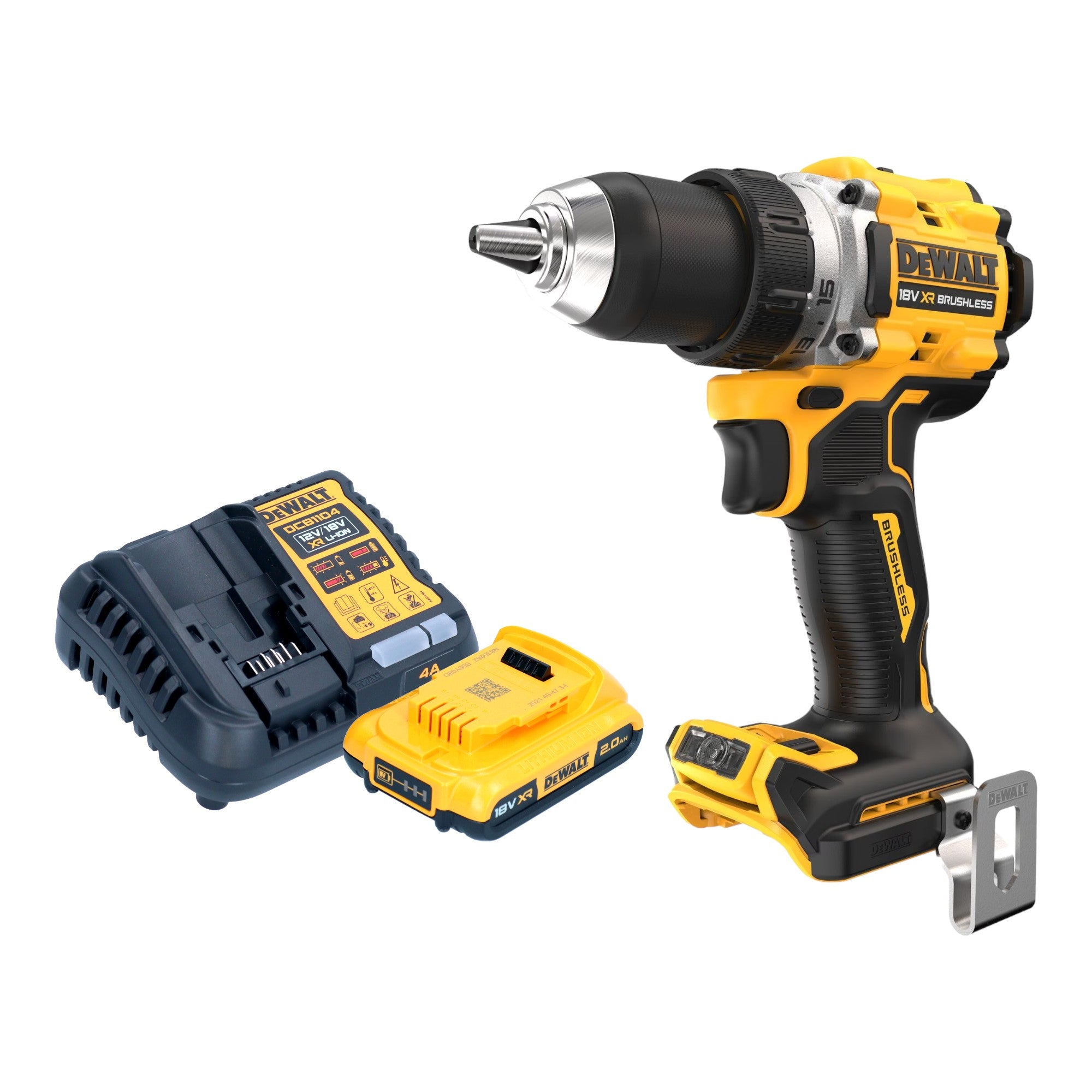 DeWalt DCD 800 D1 Akku Bohrschrauber 18 V 90 Nm Brushless 1x Akku 2 0 Ah Ladegeraet 0 - toolbrothers