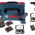 Bosch GSB 18 V-28 Professional 18 V Li-Ion Akku Schlagbohrschrauber in L-Boxx + 2 x 2,0 Ah Akku + Ladegerät + 32 tlg. Bit-Set - Toolbrothers