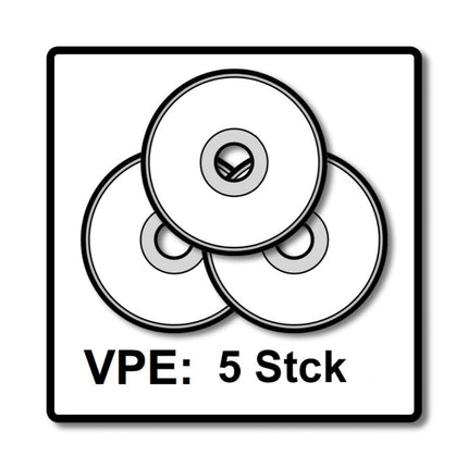 Makita DGA 517 Z Akku Winkelschleifer 18 V 125 mm Brushless Solo + 6x Schruppscheibe - ohne Akku, ohne Ladegerät - Toolbrothers