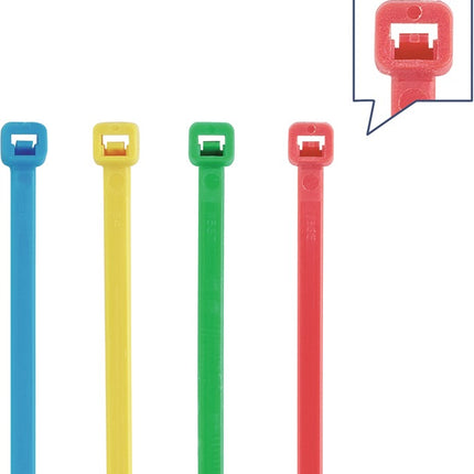 Cable tie set ( 4000900787 ) 400-piece multicoloured