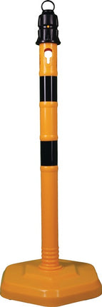 Słupek bariery ( 9000480220 ) PPC żółty/czarny Ø 63 mm z oczkiem