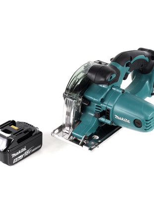 Makita DCS 552 T1 18 V Akku Metall Handkreissäge 136 mm + 1x 5,0 Ah Akku + Sägeblatt und Schutzbrille - ohne Lader - Toolbrothers