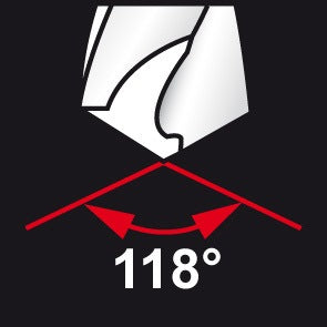 Broca helicoidal RUKO (8000424183) diámetro nominal 4,5 mm 3xD corte derecho espiral longitud 24 mm