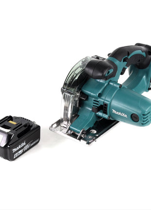 Makita DCS 552 G1 18 V Akku Metall Handkreissäge 136 mm + 1x 6,0 Ah Akku + Sägeblatt und Schutzbrille - ohne Ladegerät - Toolbrothers