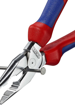 Alicate universal Knipex con punta fina (8002875245), longitud 185 mm, cromado