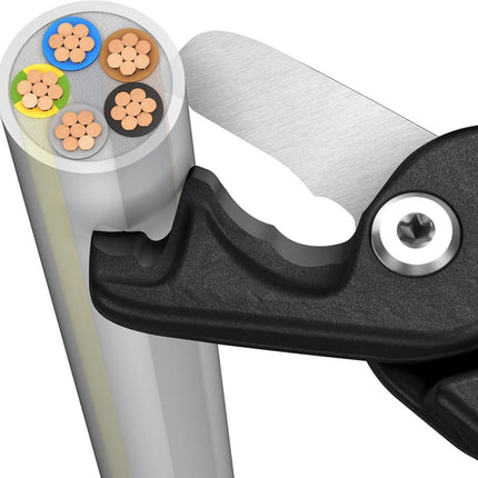 Knipex cable shears StepCut(R) XL ( 8004039103 ) length 225 mm multi-component sheaths