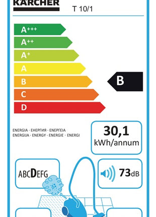 Aspirador en seco Kärcher T 10/1 Adv (8000330535) 700 W 2580 l/min 220 mbar