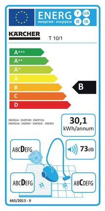 Aspirador en seco Kärcher T 10/1 Adv (8000330535) 700 W 2580 l/min 220 mbar