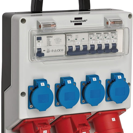 Brennenstuhl plastic wall-mounted distributor ( 4000873992 ) CEE-32 A, 5-pole