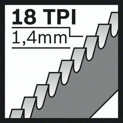 Bosch reciprocating saw blade S 522 EF ( 8000343775 ) length 100 mm width 19 mm set, milled