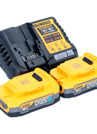 Taladro percutor inalámbrico DeWalt DCD 999 E2T 18 V 95 Nm sin escobillas + 2x batería Powerstack 1,7 Ah + cargador + TSTAK