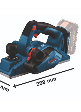 Bosch GHO 18V-26 Cepilladora de batería profesional 18 V 2,6 mm sin escobillas + 1x batería 4,0 Ah + L-Boxx - sin cargador