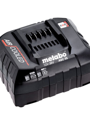 Podstawowy zestaw Metabo 3x akumulator LiHD 12 V 4,0 Ah ( 3x 625349000 ) + ładowarka ASC 55 ( 627044000 )