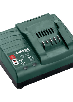 Podstawowy zestaw akumulatorów Metabo 12 V 3x Li-Power 2,0 Ah ( 3x 625406000 ) + ładowarka SC 30 ( 316067840 )