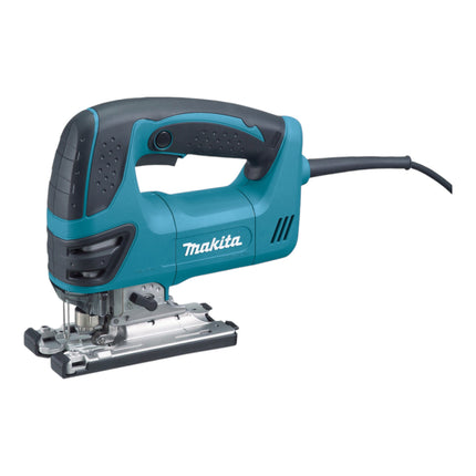 Makita 4350 FCTJ pendulum action jigsaw 720 Watt 135 mm + 10 pcs. jigsaw blade set + Makpac