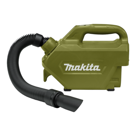 Makita DCL 184 ZO cordless hoover 18 V 54 mbar 0.5 l Olive Outdoor Adventure Series Solo - without battery, without charger