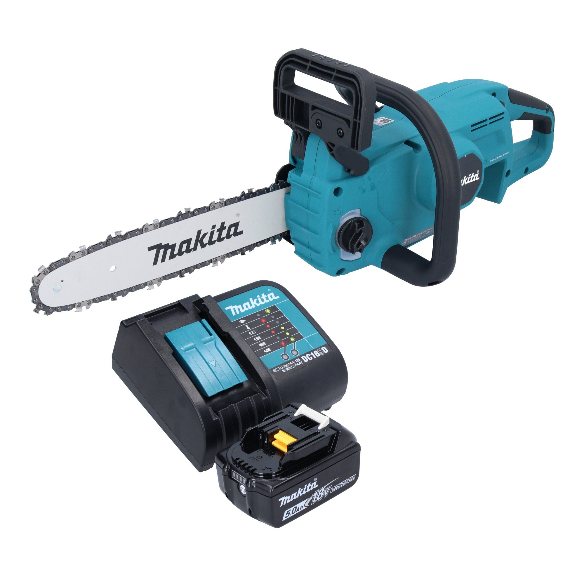 Makita DUC 307 STX3 Akku Kettensaege 18 V 30 cm Brushless 1x Akku 5 0 Ah Ladegeraet 0 - toolbrothers