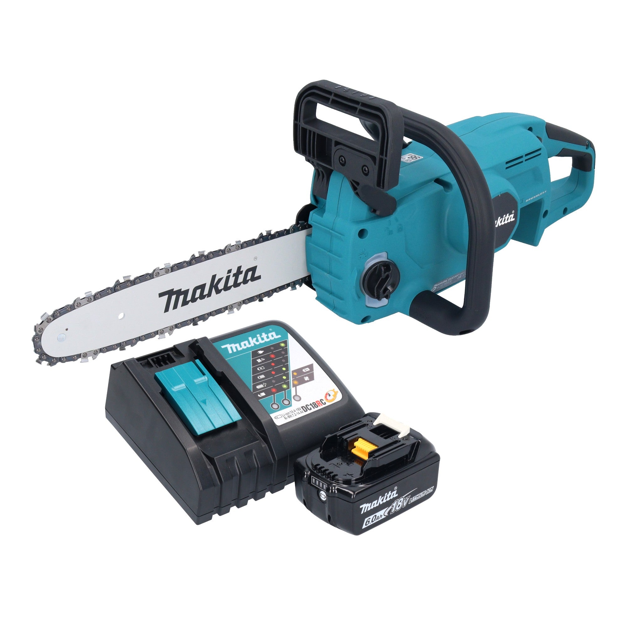 Makita DUC 307 RGX3 Akku Kettensaege 18 V 30 cm Brushless 1x Akku 6 0 Ah Ladegeraet 0 - toolbrothers