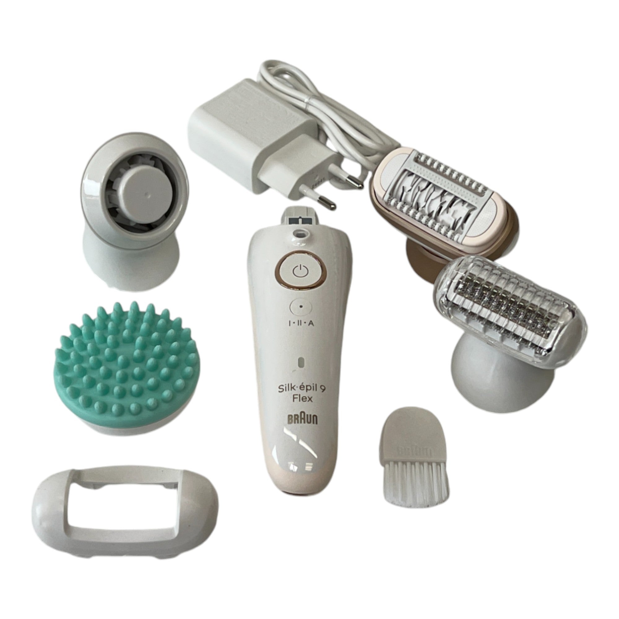 BRAUN Silk Epil 9 071 3D Flex Epilierer Damen Haarentferner fuer langanhaltende Haarentfernung Rasieraufsatz Massageaufsatz Weiss Gold 2 - toolbrothers