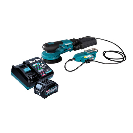 Makita BO 001 CGD101 Akku Exzenterschleifer 40 V max 125 mm 5 0 mm Hub Brushless 1x Akku 2 5 Ah Ladegeraet 0 - toolbrothers