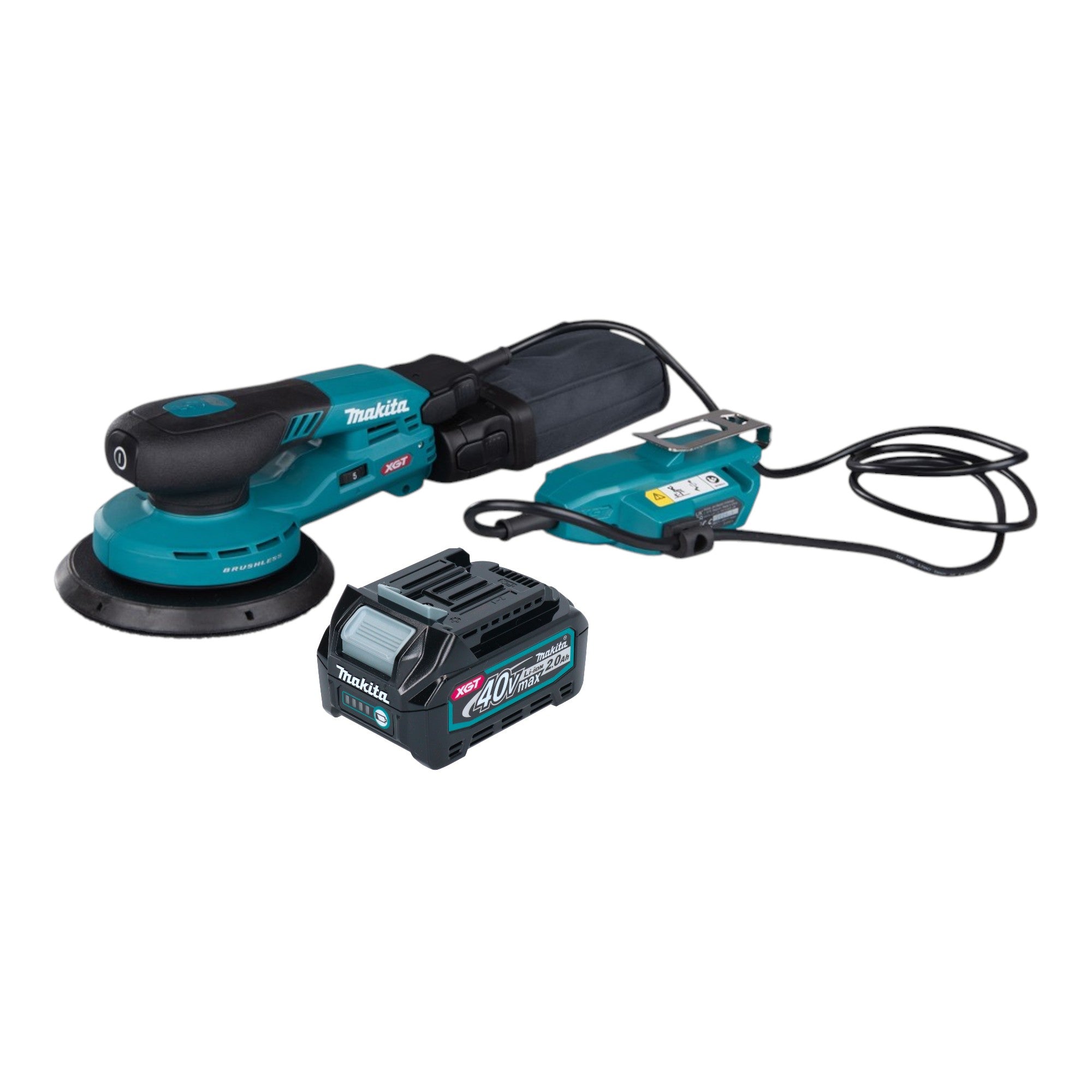 Makita BO 002 CGA1 Akku Exzenterschleifer 40 V max 150 mm 5 0 mm Hub Brushless 1x Akku 2 0 Ah ohne Ladegeraet 0 - toolbrothers