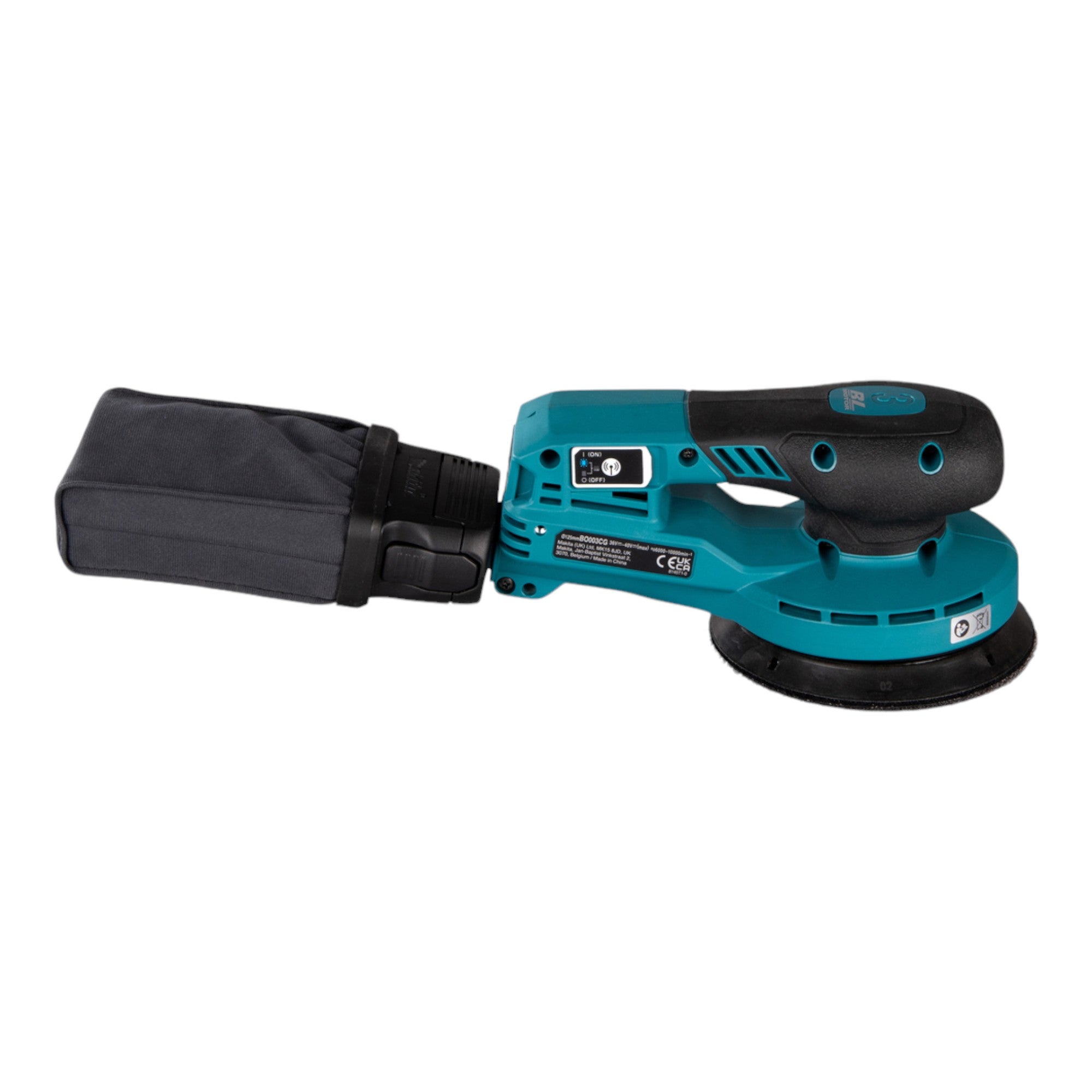 Makita BO 003 CGD101 Akku Exzenterschleifer 40 V max 125 mm 3 0 mm Hub Brushless 1x Akku 2 5 Ah Ladegeraet 4 - toolbrothers