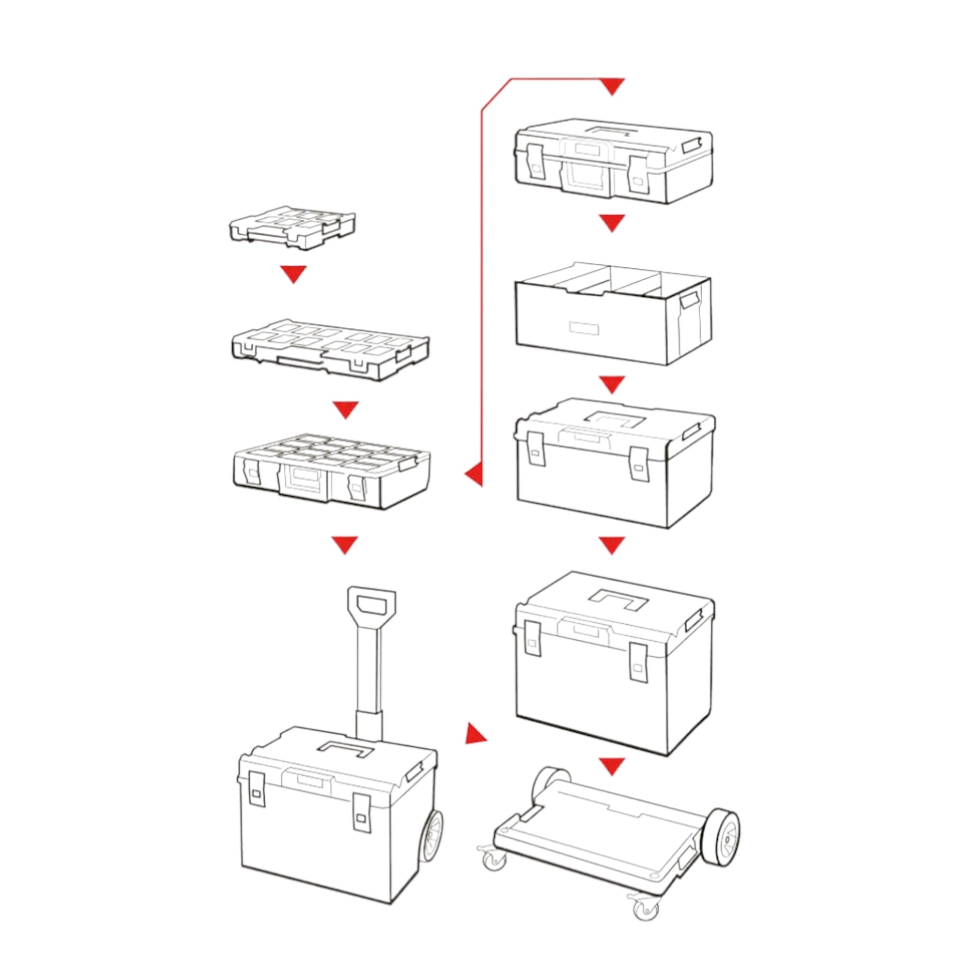 Qbrick System ONE 450 2 0 Basic Werkzeugkoffer 585 x 385 x 422 mm 52 l IP66 4 - toolbrothers