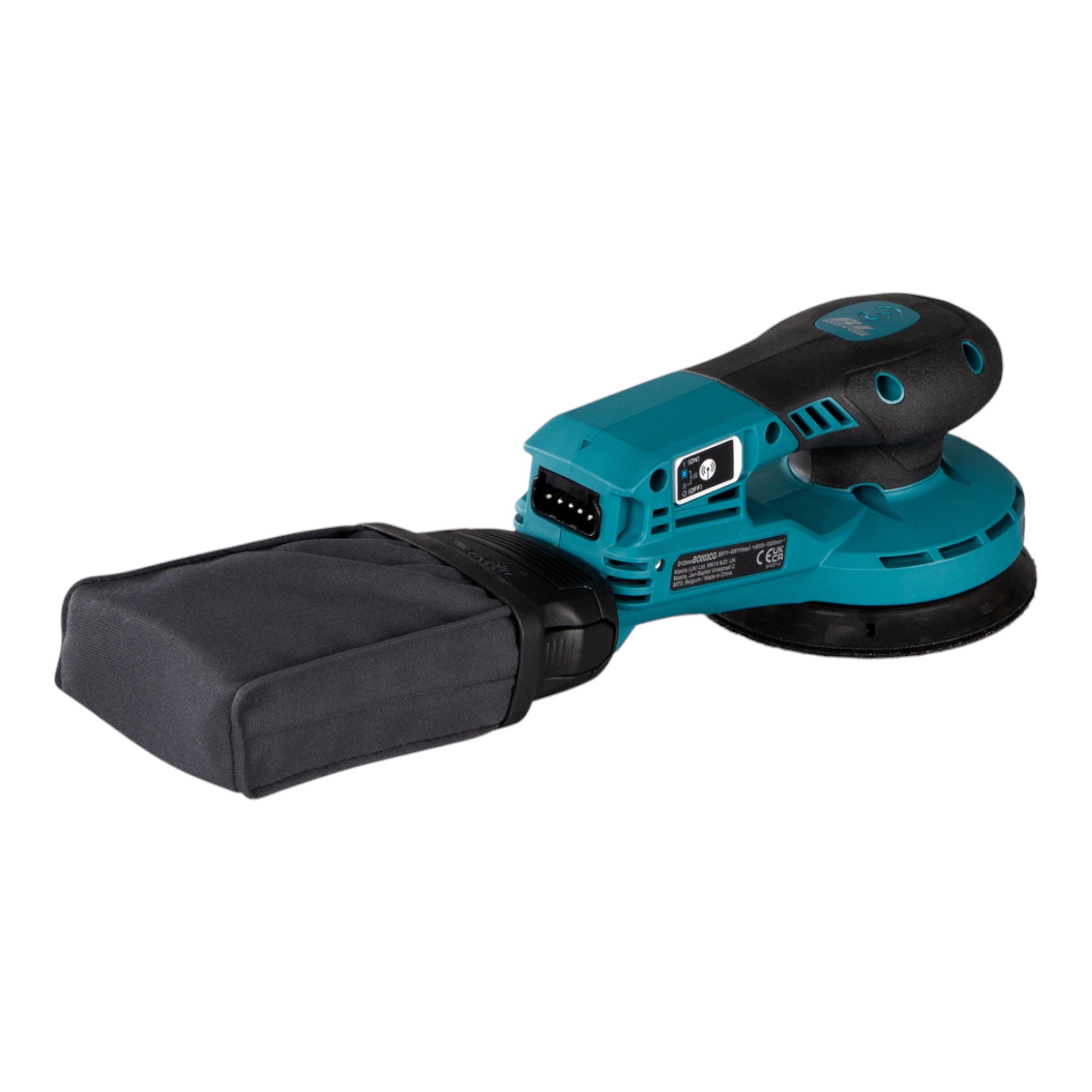 Makita BO 003 CGM101 Akku Exzenterschleifer 40 V max 125 mm 3 0 mm Hub Brushless 1x Akku 4 0 Ah Ladegeraet Makpac 4 - toolbrothers