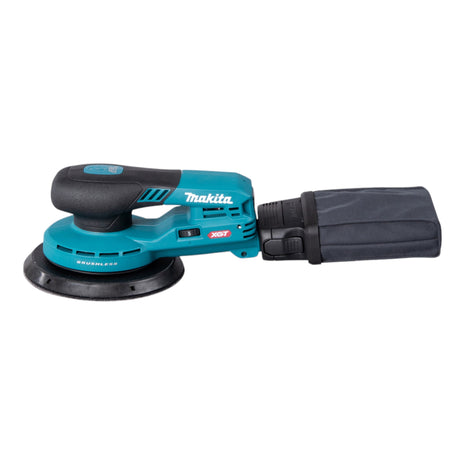 Lijadora excéntrica a batería Makita BO 004 CGM201 40 V máx. 150 mm carrera 3,0 mm sin escobillas + 2x baterías 4,0 Ah + cargador