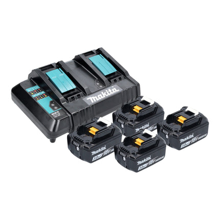 Cortacésped a batería Makita DLM 538 CF4 36 V (2x 18 V) 530 mm + 4x batería 3,0 Ah + cargador