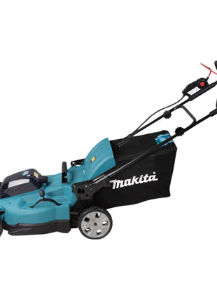 Makita DLM 538 CT2 Tondeuse à gazon sans fil 36 V ( 2x 18 V ) 530 mm + 2x batteries 5,0 Ah + chargeur