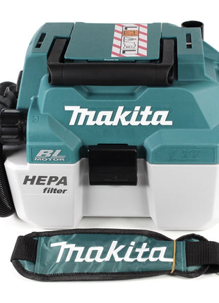 Makita DVC 750 LT1X3 Akku Staubsauger Nass und Trockensauger 18 V tragbar + 1x 5,0 Ah Akku - ohne Zubehör, ohne Ladegerät - Toolbrothers